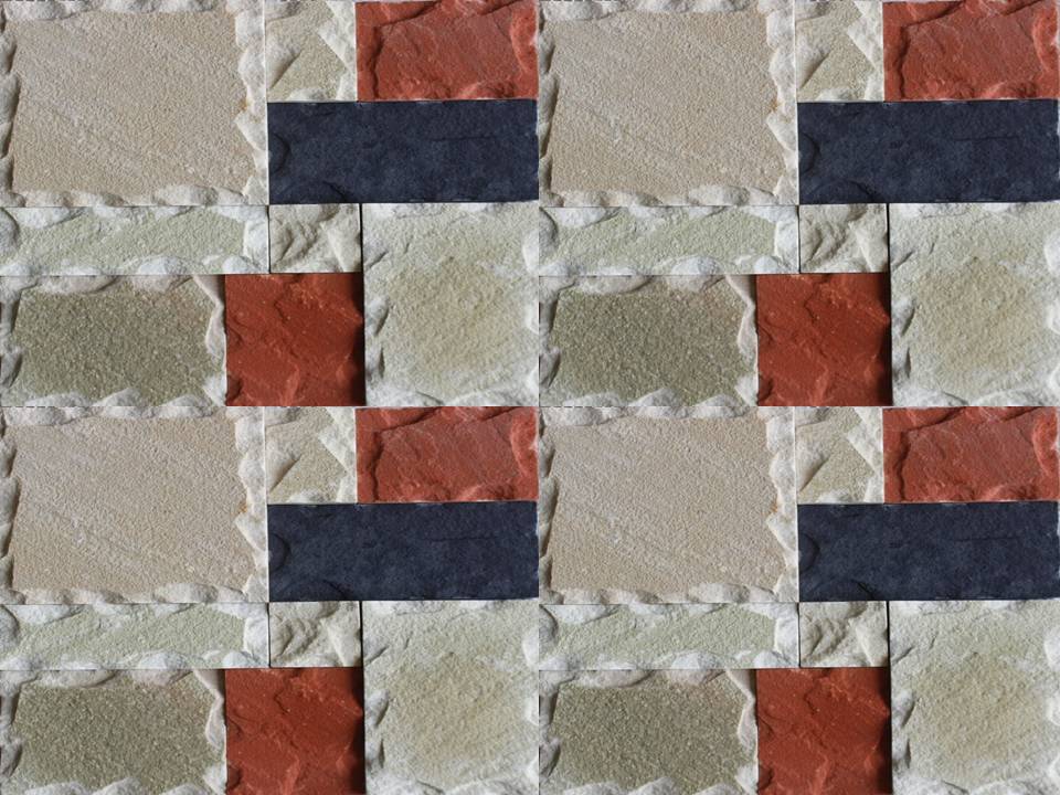 Multicolor Stone Mosaics Tiles