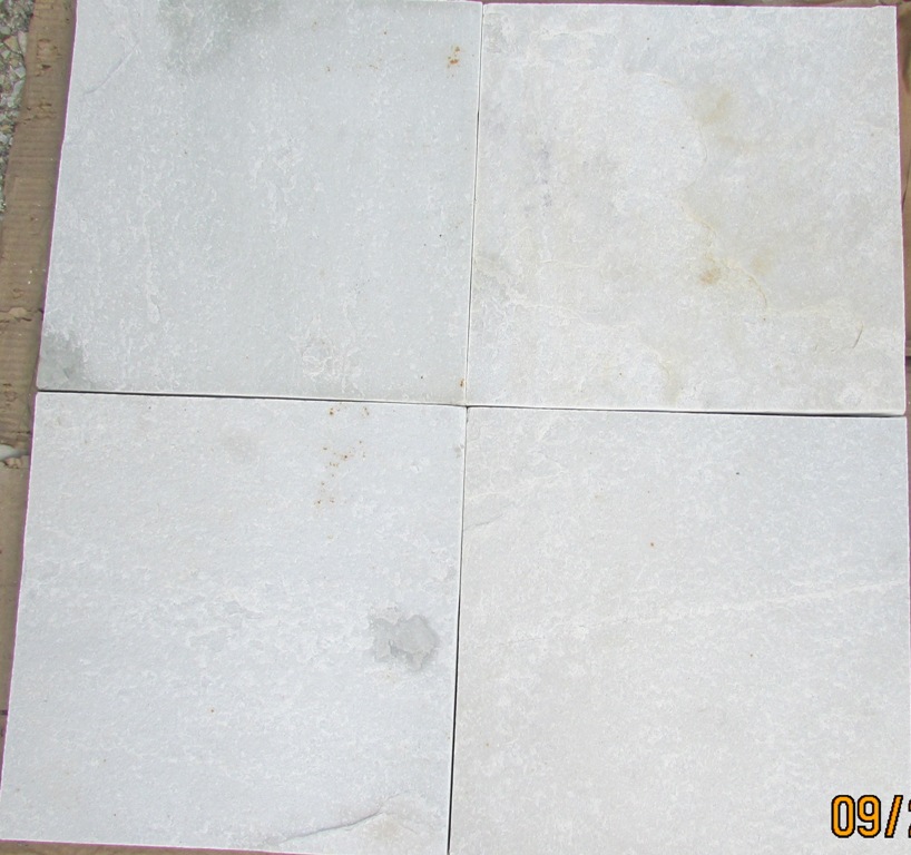 High quality natural white quartz stone tile for flooring, paving and wall cladding